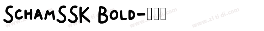 SchamSSK Bold字体转换